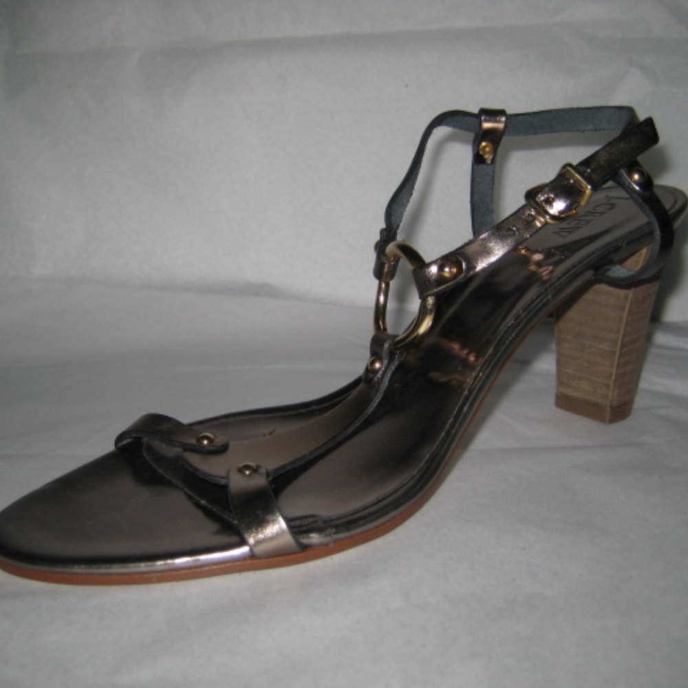 J Crew DANIELLE Strappy Metallic High  Heel Sandal